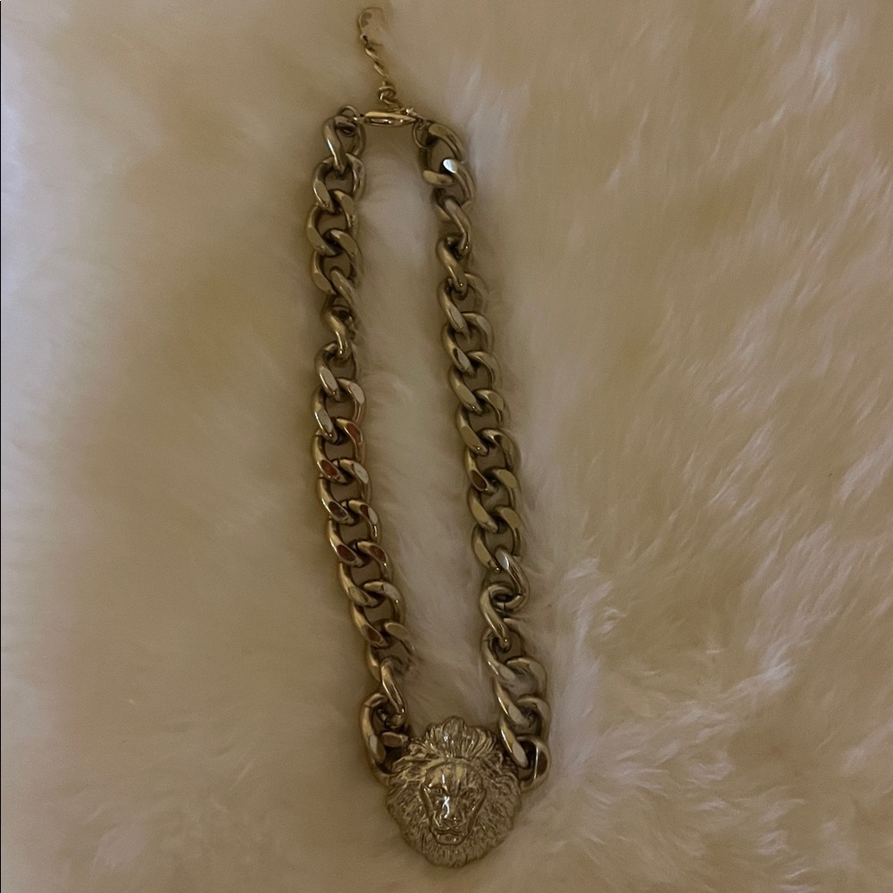 Chunky thick style lion necklace
